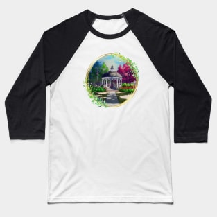 Gazebo at Town Square - Spring - Blue Sky III - Gilmore Baseball T-Shirt